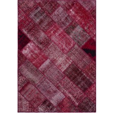 Bespoky 160x230 cm El Dokuma Kırmızı Yün Halı | El Yapımı Klasik Salon Halısı | %100 Doğal Yün | UNİQUE-26317