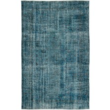 Bespoky 159x255 cm El Dokuma Mavi Yün Halı | El Yapımı Klasik Salon Halısı | %100 Doğal Yün | UNİQUE-12648