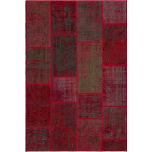 Bespoky El Dokuma Kırmızı Yün Halı | El Yapımı Klasik Salon Halısı | %100 Doğal Yün | UNİQUE-33157