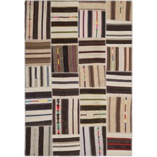 Bespoky 160x230 cm Bej Klasik Yün Halı | Salon Yatak Odası Halısı | %100 Doğal Yün El Yapımı El Dokuma | UNİQUE-1380