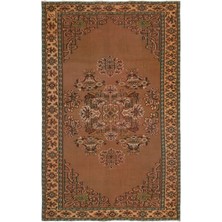 Bespoky 181x277 cm El Dokuma Bej Yün Halı | El Yapımı Klasik Salon Halısı | %100 Doğal Yün | UNİQUE-18758