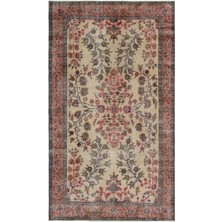 Bespoky 158x280 cm Mor Klasik Yün Halı | Salon Yatak Odası Halısı | %100 Doğal Yün El Yapımı El Dokuma | UNİQUE-18790