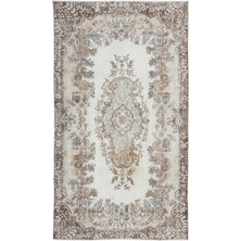 Bespoky 168x292 cm Gri Klasik Yün Halı | Salon Yatak Odası Halısı | %100 Doğal Yün El Yapımı El Dokuma | UNİQUE-15567