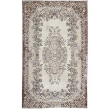 Bespoky 175x290 cm Bej Klasik Yün Halı | Salon Yatak Odası Halısı | %100 Doğal Yün El Yapımı El Dokuma | UNİQUE-15582