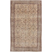Bespoky 156x263 cm Kahverengi Klasik Yün Halı | Salon Yatak Odası Halısı | %100 Doğal Yün El Yapımı El Dokuma | UNİQUE-14760