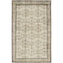 Bespoky 188x296 cm El Dokuma Antrasit Yün Halı | El Yapımı Klasik Salon Halısı | %100 Doğal Yün | UNİQUE-12251