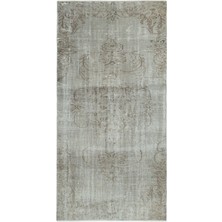 Bespoky 126x250 cm El Dokuma Kahverengi Yün Halı | El Yapımı Klasik Salon Halısı | %100 Doğal Yün | UNİQUE-19979