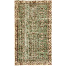 Bespoky 150x262 cm El Dokuma Bej Yün Halı | El Yapımı Klasik Salon Halısı | %100 Doğal Yün | UNİQUE-17489