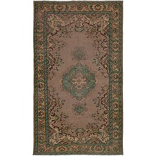 Bespoky 156x260 cm Sarı Klasik Yün Halı | Salon Yatak Odası Halısı | %100 Doğal Yün El Yapımı El Dokuma | UNİQUE-17652