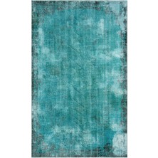 Bespoky 170x278 cm Çok Renkli Turkuaz Eskitme Modern Motifsiz Halı | Salon Yatak Odası Halısı | UNİQUE-28991