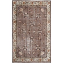 Bespoky 198x319 cm Sarı Klasik Yün Halı | Salon Yatak Odası Halısı | %100 Doğal Yün El Yapımı El Dokuma | UNİQUE-15611