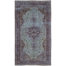 Bespoky 158x286 cm Kırmızı Açık Bej Geleneksel Vintage Bitkisel Halı | Salon Yatak Odası Halısı | UNİQUE-13850