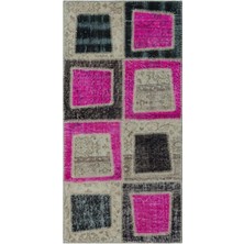 Girit Bej Çizgili Yün Modern Desenli Yün Hav Toz Vermez Leke Tutmayan Salon Yolluk Mutfak El Dokuma Halı