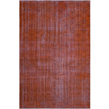 Bespoky 185x282 cm Çok Renkli Kiremit Eskitme Vintage Geleneksel Halı | Salon Yatak Odası Halısı | UNİQUE-27386