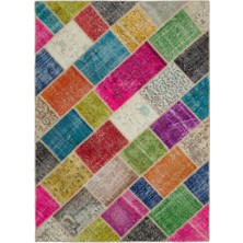 Bespoky 163x228 cm Gri Klasik Yün Halı | Salon Yatak Odası Halısı | %100 Doğal Yün El Yapımı El Dokuma | UNİQUE-20996