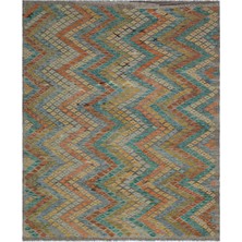 Bespoky 202x245 cm Kahverengi Klasik Yün Halı | Salon Yatak Odası Halısı | %100 Doğal Yün El Yapımı El Dokuma | UNİQUE-30120