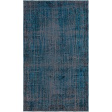 Bespoky 161x277 cm Mavi Klasik Yün Halı | Salon Yatak Odası Halısı | %100 Doğal Yün El Yapımı El Dokuma | UNİQUE-28677