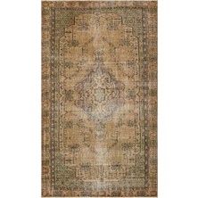 Bespoky 175x277 cm Çok Renkli Kahverengi Medalyonlu Geleneksel Halı | Salon Yatak Odası Halısı | UNİQUE-34475