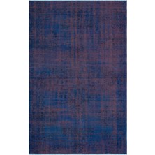 Bespoky 181x286 cm Bej Mavi Eskitme Vintage Soyut Halı | Salon Yatak Odası Halısı | UNİQUE-25660