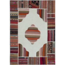 Bespoky 162x228 cm Kahverengi Klasik Yün Halı | Salon Yatak Odası Halısı | %100 Doğal Yün El Yapımı El Dokuma | UNİQUE-25596