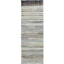 Atina Bej Eskitme Yün Modern Desenli Yün Hav Toz Vermez Leke Tutmayan Salon Yolluk Mutfak El Dokuma Halı