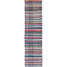 Bespoky 99x388 cm Bej Klasik Yün Halı | Yolluk Koridor Mutfak Halısı | %100 Doğal Yün El Yapımı El Dokuma | UNİQUE-32393