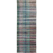 Bespoky 135x357 cm Kahverengi Klasik Yün Halı | Salon Yatak Odası Halısı | %100 Doğal Yün El Yapımı El Dokuma | UNİQUE-32069