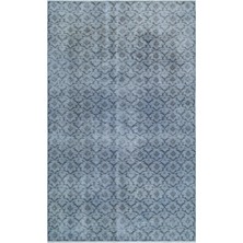 Bespoky 186x292 cm Bej Açık Mavi Tekrarlayan Vintage Bitkisel Halı | Salon Yatak Odası Halısı | UNİQUE-25667