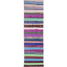 Bespoky 91x315 cm Bej Klasik Yün Halı | Yolluk Koridor Mutfak Halısı | %100 Doğal Yün El Yapımı El Dokuma | UNİQUE-31825