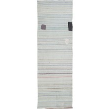 Bespoky 97x308 cm Turuncu Klasik Yün Halı | Yolluk Koridor Mutfak Halısı | %100 Doğal Yün El Yapımı El Dokuma | UNİQUE-32133