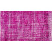 Bespoky 152x251 cm Pembe Eskitme Vintage Soyut Halı | Salon Yatak Odası Halısı | UNİQUE-10500