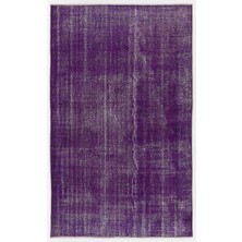 Bespoky 167x270 cm Bej Mor Eskitme Vintage Motifsiz Halı | Salon Yatak Odası Halısı | UNİQUE-6902