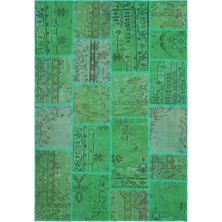 Bespoky 161x233 cm Mavi Klasik Yün Halı | Salon Yatak Odası Halısı | %100 Doğal Yün El Yapımı El Dokuma | UNİQUE-35873