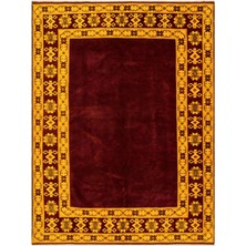 Bespoky 204x270 cm Gri Klasik Yün Halı | Salon Yatak Odası Halısı | %100 Doğal Yün El Yapımı El Dokuma | UNİQUE-36539