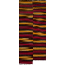 Bespoky 172x400 cm Turuncu Klasik Yün Halı | Geniş Salon Yatak Odası Halısı | %100 Doğal Yün El Yapımı El Dokuma | UNİQUE-34058