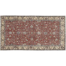 Bespoky 148x278 cm Kahverengi Klasik Yün Halı | Salon Yatak Odası Halısı | %100 Doğal Yün El Yapımı El Dokuma | UNİQUE-10911