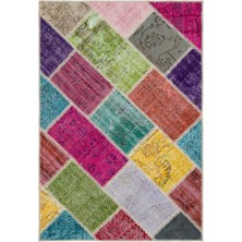 Bespoky 122x180 cm Mavi Klasik Yün Halı | Yatak Odası Çocuk Odası Salon Halısı | %100 Doğal Yün El Yapımı El Dokuma | UNİQUE-34143