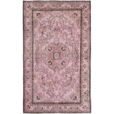 Epir Kırmızı Eskitme Yün Modern Desenli Yün Hav Toz Vermez Leke Tutmayan Salon Yolluk Mutfak El Dokuma Halı