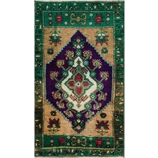 Bespoky El Dokuma Mavi Yün Halı | El Yapımı Klasik Salon Halısı | %100 Doğal Yün | UNİQUE-36095