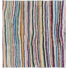 Bespoky 151x140 cm Bej Klasik Yün Halı | Yatak Odası Çocuk Odası Salon Halısı | %100 Doğal Yün El Yapımı El Dokuma | UNİQUE-32142
