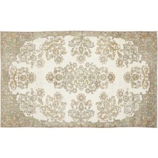 Bespoky 192x310 cm El Dokuma Bej Yün Halı | El Yapımı Klasik Salon Halısı | %100 Doğal Yün | UNİQUE-10605