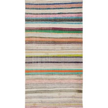 Hali.Net 157x292 cm Gri Atina Anadolu Yün Halı | Salon Yatak Odası Halısı | Doğal Yün El Yapımı El Dokuma Hav Vermez | UNİQUE-37235