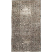 Hali.Net 131x232 cm Yeşil Eskitme El Dokuma Yün Halı | El Yapımı Doğal Yün Salon Halısı | Geleneksel Anadolu Hav Vermez | UNİQUE-17139