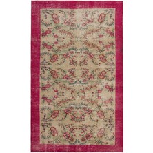 Hali.Net 174x282 cm Kahverengi Vintage El Dokuma Yün Halı | El Yapımı Doğal Yün Salon Halısı | Geleneksel Anadolu Hav Vermez | UNİQUE-18461