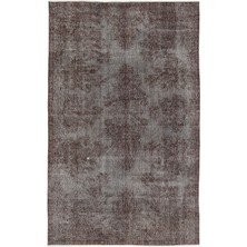 Hali.Net 174x280 cm Kahverengi Bordo Soyut Vintage Eskitme Halı | Salon Yatak Odası Halısı | Hav Vermez | UNİQUE-13675