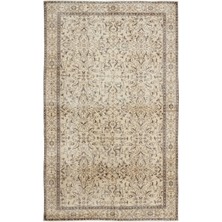 Grosseto Kahverengi Modern Naturel Viskon Modern Desenli Yün Hav Toz Vermez Leke Tutmayan Salon Yolluk Mutfak El Dokuma Halı