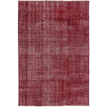 Vintage Lacivert Çerçeveli Yün Modern Desenli Yün Hav Toz Vermez Leke Tutmayan Salon Yolluk Mutfak El Dokuma Halı