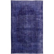 Atina Turkuaz Eskitme Yün Modern Desenli Yün Hav Toz Vermez Leke Tutmayan Salon Yolluk Mutfak El Dokuma Halı