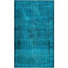 Ikat Mavi Ikat Ipek Modern Desenli Yün Hav Toz Vermez Leke Tutmayan Salon Yolluk Mutfak El Dokuma Halı