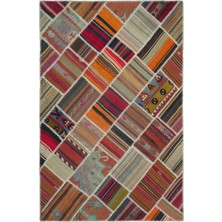 Hali.Net 157x236 cm Bej Vintage El Dokuma Yün Halı | El Yapımı Doğal Yün Salon Halısı | Geleneksel Anadolu Hav Vermez | UNİQUE-25359